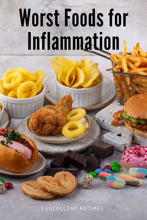 Inflammation is the body’s natural response to injury or illness. #5 worst foods for inflammation #foods for inflammation #foods to avoid inflammation #foods to avoid inflammation diet #anti inflammation diet foods to avoid #foods to avoid when you have inflammation #what foods to avoid for inflammation #foods to avoid for inflammation diet #anti inflammation diet foods to avoid #foods to avoid inflammation diet #foods to avoid to reduce inflammation Foods For Inflammation, Reduce Inflammation Diet, Anti Inflammation Diet, Inflammation Foods, Inflammation Diet, Anti Inflammation, Inflammatory Foods, Bad Food, Diet Foods