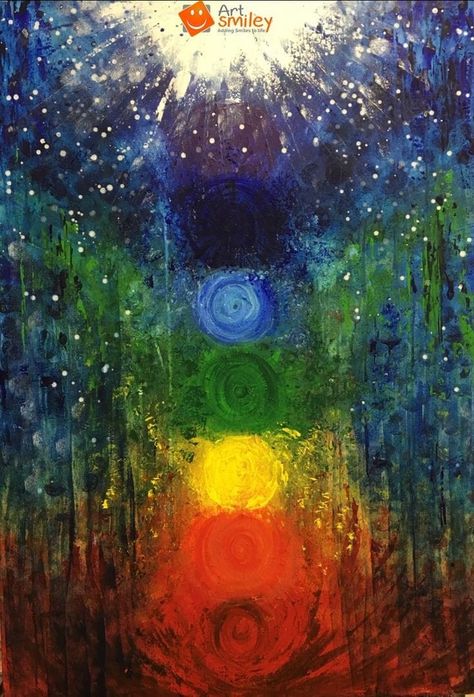 Chakra Painting, Paintings Abstract, Seven Chakras, Found Art, Abstract Acrylic Painting, Paintings Art, International Artist, Abstract Painting Acrylic, Painting Abstract