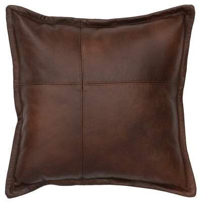 Williston Forge Peterson Harness Throw Pillow Williston Forge Brown Leather Pillow, Cowhide Decor, Leather Throw Pillows, Wood River, Pillow Ideas, Leather Pillow, Leather Harness, Pillow Fabric, Leather Cushion