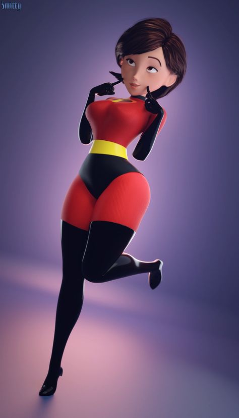 Mrs Incredible, Disney Incredibles, Violet Parr, Seluar Ketat, Anatomy Models, Female Cartoon Characters, A Hat In Time, Female Hero, Female Cartoon