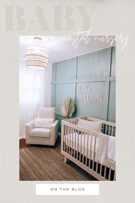 Baby Boy Boho Ocean Nursery Decor🌊🤍 #babyboy #nurseryreveal #bohonursery #makewaves #nurseryideas Ocean Blue Nursery, Blue Ocean Nursery, Coastal Boys Nursery, Ocean Theme Nursery Neutral, Beachy Boho Nursery, Non Girly Nursery, Water Nursery Theme, Boys Ocean Themed Bedroom, Baby Boy Beach Nursery