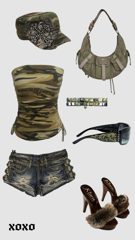 Halter Tops Outfit, Trashy Outfits, 2000s Streetwear, 90s Inspired Outfits, 2000s Outfits, 2000s Fashion Outfits, Trendy Fashion Outfits, Really Cute Outfits, 2000s Fashion