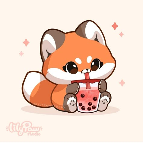 Animal kawaii Red Panda Cute, Panda Drawing, Make Stickers, Baby Animal Drawings, Images Kawaii, Acrylic Keychains, Cute Animal Drawings Kawaii, Kawaii Doodles, Kawaii Animals