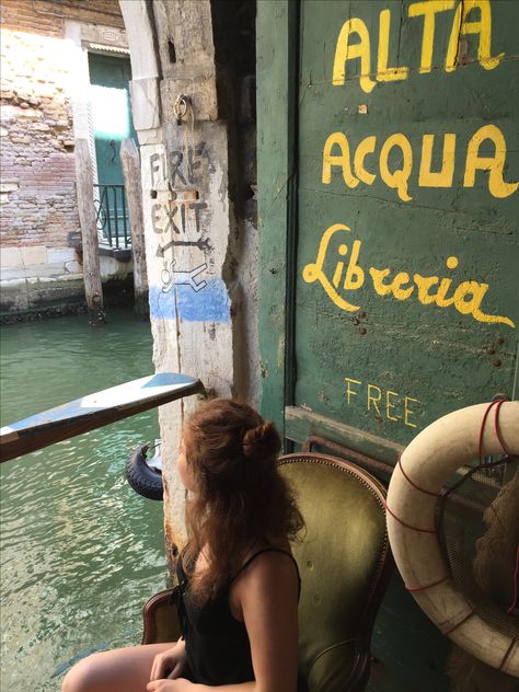 The Liberia Acqua Alta  Probably the most amazing bookstore in the world( or at least in Venice) Liberia, Bookstore, Venice, The World, Travel