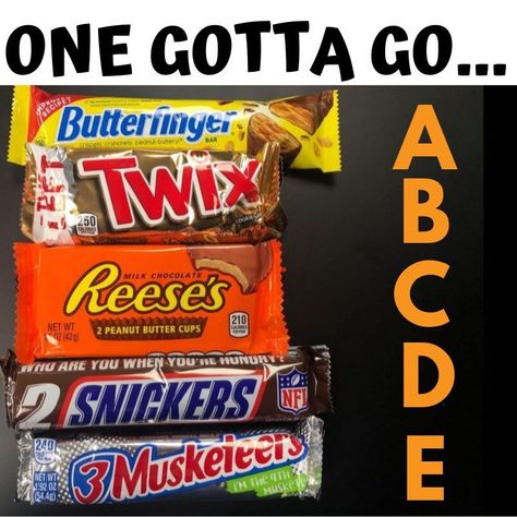 Which one has to go? #Candy #Halloween #trickortreat #chocolate #RealEstate #realtor #MiddleTennessee #CENTURY21 #Century21wrightrealty #Murfreesboro #MiddleTennesseeRealEstate #TheWrightRealtorforYou #OutRiggerDevelopmentSystem #homesearch #househunting #homeshopping One Has To Go Posts, Attendance Questions, One Has To Go, Pure Romance Consultant Business, Interaction Posts, Interactive Post, Interactive Facebook Posts, Engaging Posts, Fb Games