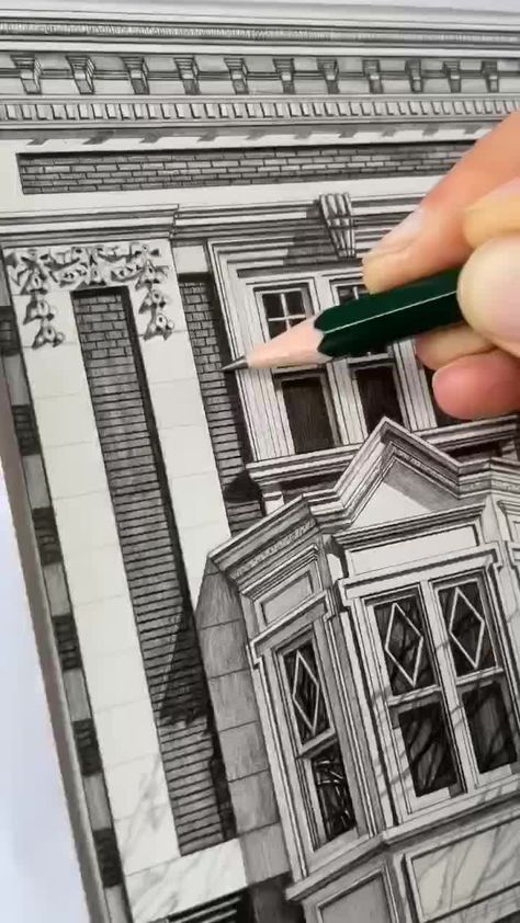 | Art by Minty Sainsbury | By Painting the world Minty Sainsbury, Street Corner, Architecture Sketchbook, Point Perspective, Sense Of Place, Ads Creative, Pencil Art, Architecture Art, Painting & Drawing