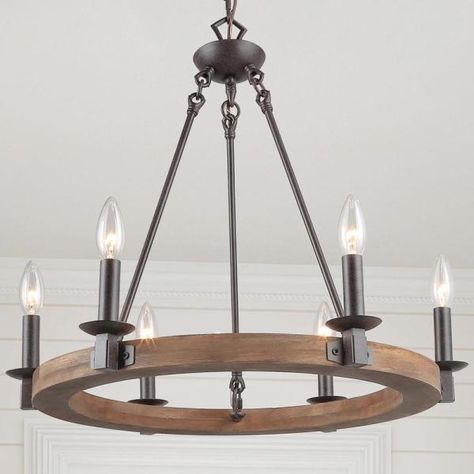 Modern Farmhouse Family Room Ideas, Pewter Chandelier, Rustic Dining Room Lighting, Farmhouse Family Room Ideas, Modern Farmhouse Family Room, Rustic Chandeliers, Wood Wagon, Dining Room Ceiling Lights, Dining Room Light Fixture