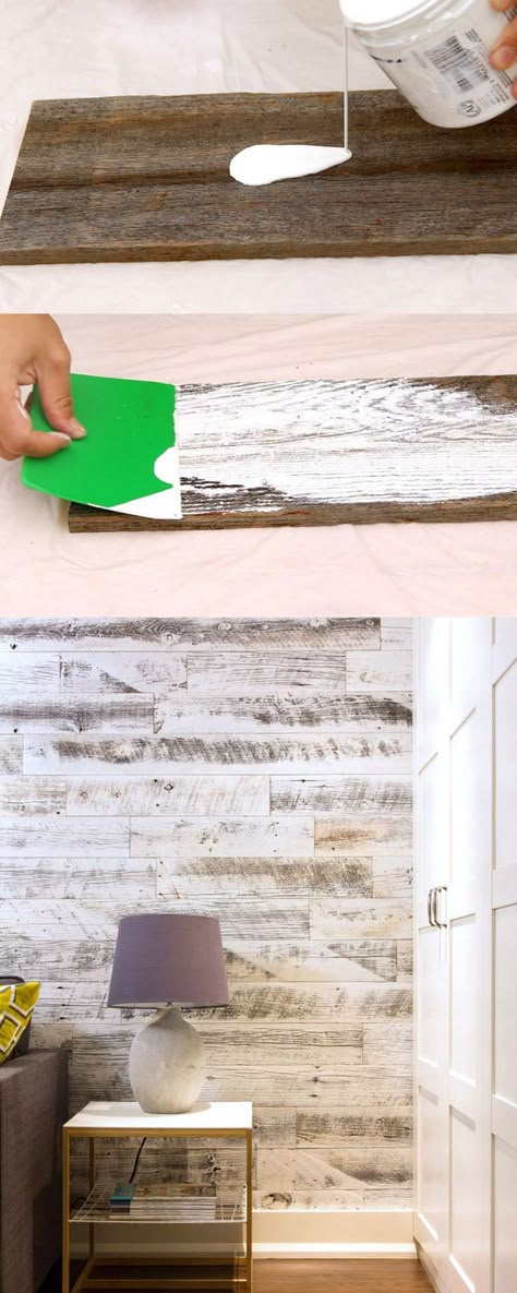 Ultimate guide + video tutorials on how to whitewash wood & create beautiful whitewashed floors, walls and furniture using pine, pallet or reclaimed wood. apieceofrainbow.com Whitewashed Floors, How To Whitewash Wood, How To Whitewash, White Washed Floors, Painting Wood, Paint Wood, Whitewash Wood, Diy Holz, Pallet Furniture