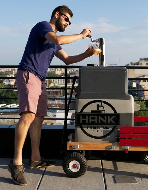 Portable Kegerator, Hank the Beer Tank, Launches Kickstarter Campaign Portable Kegerator, Keezer Build Chest Freezer, Kayak Beer Cooler, Draft Beer, Kickstarter Campaign, The Beer, Washington, Product Launch, Beer