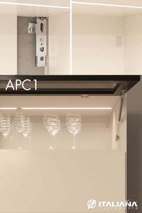 Cabinet hanger APC 1 Invisible Cabinet, Concealed Cabinet, Easy Install, Hangers, Lighted Bathroom Mirror, Screw, Bathroom Mirror, Kitchens, Kitchen Cabinets