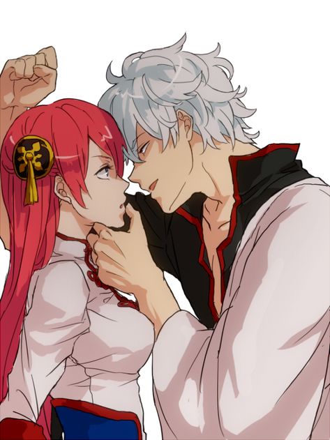 Gintoki & Kagura (Gintama) Goodbye World, Character Group, Gin Tama, Manga Couples, Romantic Manga, Picture Logo, Cute Anime Couples, Image Boards, Anime Love