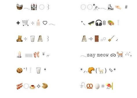 Cute Emoji Combinations, Cool Text Symbols, Emoji Combos, Cute Text Symbols, Emoji Symbols, Emoji Combinations, Text Symbols, Emoji For Instagram, Color Plan