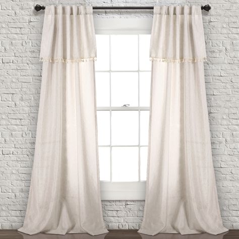 Ivy Tassel Window Curtain Panels Set - Walmart.com Lush Decor, Curtain Panels, Window Curtain, Rod Pocket, Ivy, Lush, Farmhouse, Curtains, Wall