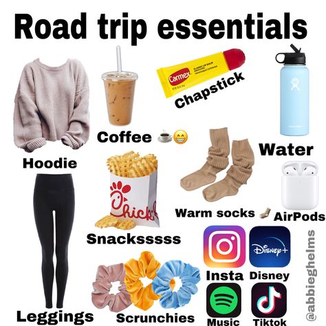 Roadtrip Packing, Trip Essentials Packing Lists, Travel Backpack Essentials, Road Trip Bag, Road Trip Kit, Travel Essentials For Kids, Airplane Travel Essentials, Road Trip Outfit, Packing Essentials List