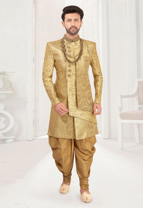 Historical Manga, Manga Dress, Sherwani With Dhoti, Dhoti Sherwani, Jodhpuri Suits, Jodhpuri Suits For Men, Groom Sherwani, Sherwani For Men Wedding, Groom Dress Men