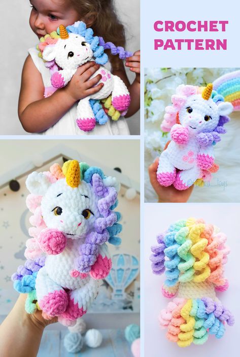 Crochet Unicorn Pattern Free, Unicorn Crochet Pattern, Crochet Unicorn Pattern, Unicorn Crochet, Amigurumi Plush, Crochet Animals Free Patterns, Crochet Unicorn, Crochet Amigurumi Free Patterns, Unicorn Pattern