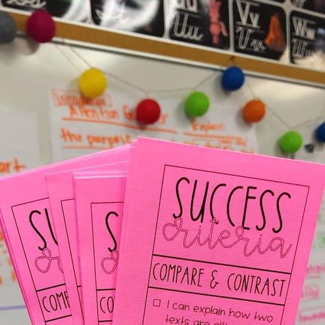 Success Criteria Anchor Charts, Success Criteria Display Bulletin Boards, Success Criteria Display, Learning Intentions, Visible Learning, Student Desks, Year 5, Learning Goals, Success Criteria