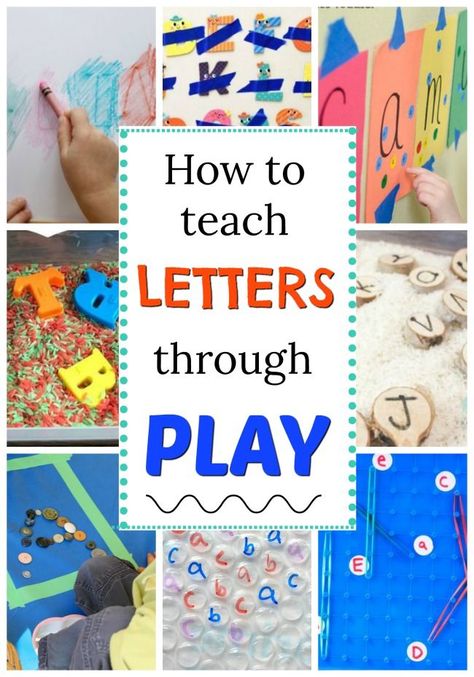 How to teach the letters and sounds through play! Fun hands on alphabet activities for preschoolers. Alphabet Activities For Preschoolers, Letter Learning Activities, Abc Activities, Activities For Preschoolers, Preschool Literacy, Alphabet Activities Preschool, Teaching Letters, Teaching The Alphabet, Letters Alphabet