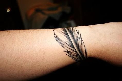 Wrap around feather Feather Band Tattoo, Feather Arm Band Tattoo, Single Tattoo, Feather Tattoo Arm, Quill Tattoo, Wrist Band Tattoo, Astronaut Tattoo, Arm Band Tattoo, Tattoo Arm