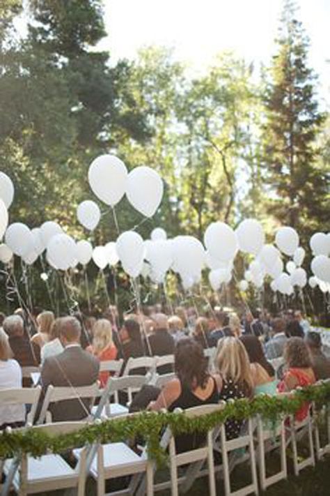 17 Ways to Style Wedding Chairs Wedding Aisles, Calamigos Ranch Wedding, Balloon Release, Ceremony Chairs, Giant Balloons, Venue Decor, Aisle Decor, Wedding Balloons, Wedding Aisle