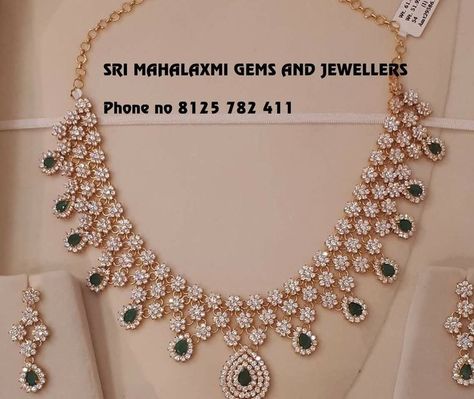 Cz Necklace Indian Gold, Ruby Necklace Designs, Uncut Diamond Necklace, Temple Jewelry Necklace, Gold Jewelry Simple Necklace, Beautiful Gold Necklaces, Gold Necklace Indian Bridal Jewelry, Antique Bridal Jewelry, Necklace Indian