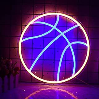 Amazon.com : Basketball Hoop Neon Sign for Room Decor Bedroom Wall Basketball Neon Lights Cool Neon Sign for Room Bedroom Shop Christmas Birthday Signs Kids Gift : Tools & Home Improvement Basketball Theme Room, Neon Sign For Bedroom, Cool Neon Signs, Neon Lights Bedroom, Sign For Bedroom, Bedroom Led, Light Up Signs, Neon Sign Bedroom, Lampe Decoration