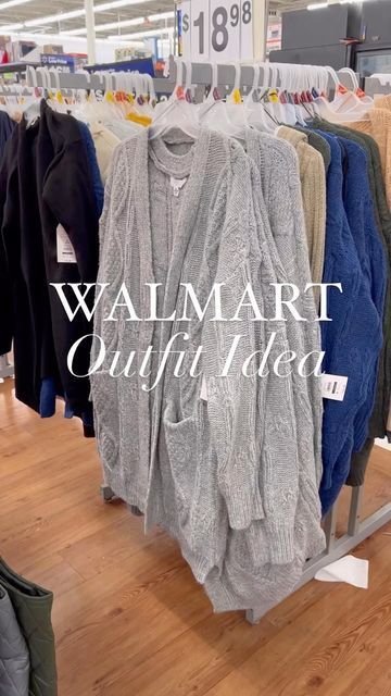 Oversized Long Cardigan Outfit, What To Wear With A White Sweater, How To Style Oversized Cardigan, Plus Size Walmart Outfits 2023, Walmart Winter Outfits, Walmart Outfits 2023 Winter, Light Grey Cardigan Outfit, Oversized Cardigan Outfit Winter, How To Wear A Cardigan