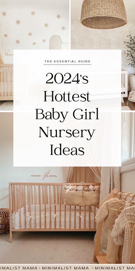 Searching for contemporary nursery inspo? If you're a fan of a natural baby nursery, then these simple nursery ideas are definitely going to help you with your nursery design & give some serious nursery inspiration! From cute nursery room decor, to great nursery furniture picks, these neutral nursery ideas are my absolute favs for putting together your baby bedroom! Baby Room Colors Girl, Neutral Girl Nursery Ideas, Nestig Crib Nursery Ideas, Small Nursery Ideas Girl, Nursery Room Inspiration Girl, Girls Nursery Themes, Girl Nursery Ideas Themes, Nursery Themes Girl, Neutral Baby Girl Nursery