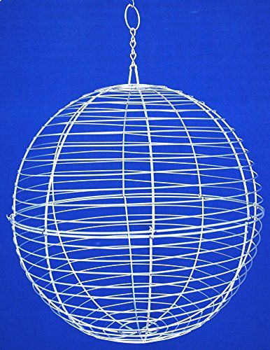 Amazon.com : Topiary Art Works 20" Wire Sphere Globe : Hanging Planters : Garden & Outdoor Garden Globes, Artificial Boxwood, Decorative Spheres, Xmas Lights, Christmas String Lights, Ball Lights, Globe Lights, Greenhouses, Porch Patio