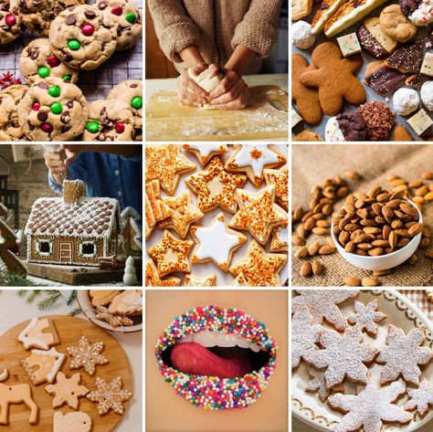 Baking Moodboard, Dessert Mood Board, Cookie Moodboard, Christmas Mood Board Aesthetic, Christmas Moodboard Aesthetic, Christmas Moodboard, Food Moodboard, Christmas Mood Board, Baking Christmas Cookies Aesthetic Friends