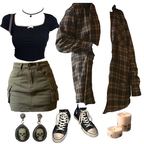 Edgy 90s Outfits, Gothic Fashion Summer, Dark Summer Outfits, University Outfits, Youtuber Dr, Fit Aesthetic, Look Grunge, Earthy Outfits, Train Wreck