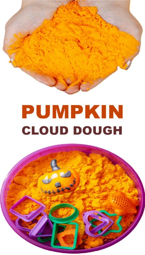 Harvest Lesson Plans Preschool, Harvest Activities For Preschool, Fall Harvest Preschool, Harvest Activities Preschool, Harvest Activities For Toddlers, Harvest Preschool, Pumpkin Play Dough, Fall Sensory Activities, Cloud Dough Recipe