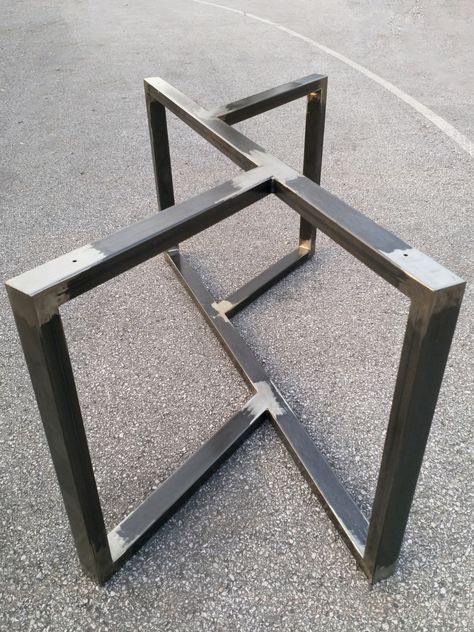 Table Chevron, Meja Industrial, Kursi Outdoor, Industrial Table Base, Metal Table Frame, Modern Table Base, Modern Table Legs, Make Table, Kitchen Table Legs