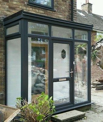 Porch Flat Roof, Upvc Porches, Enclosed Front Porches, Extension Veranda, Porch Extension, Veranda Design, Porte In Ferro, Glass Porch, Porch Kits