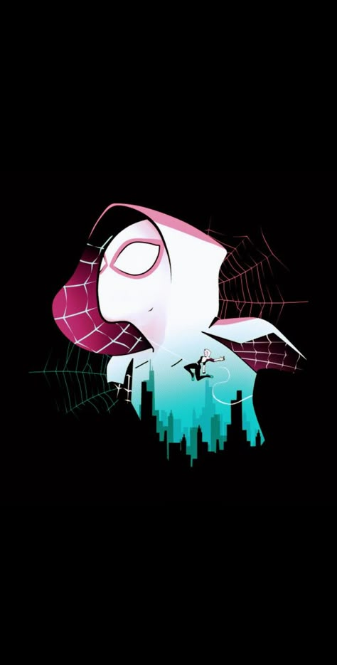 Spiderman And Spider Gwen, Marvel Spider Gwen, Spiderman Into The Spiderverse, Image Spiderman, Arte Doodle, Spider Man Into The Spider Verse, Into The Spiderverse, Spiderman Spider, Ghost Spider