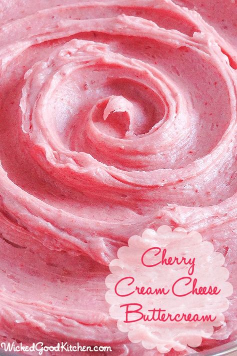 Cherry Cream Cheese, Cheesecake Frosting, Cream Cheese Buttercream, Icing Frosting, Strawberry Cream Cheese, Cake Fillings, Strawberry Cream, Cupcake Frosting, Clotted Cream