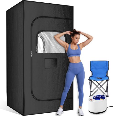 "Features/Details" Tehanld Portable Sauna Box for Home, Personal Steam Nurecover Saunas Heater at Home Use, 𝟑𝐋 𝟏𝟐𝟎𝟎𝐰 Steamer, Indoor Foldable Sauna Tent, Dry Sauna SPA Full Body, Black, 2.7’ x 2.7’ x 5.9’ #Tehanld #TehanldPortableSaunaBox #PortableSaunaBox #SaunaBox #saunas #SaunasHeater #heaters #FoldableSaunaTent #DrySauna #SaunaTent Gym Shed, Sauna A Vapor, Sauna Tent, Portable Steam Sauna, Diy Sauna, Sauna Diy, Dry Sauna, Tent Ideas, Home Sauna