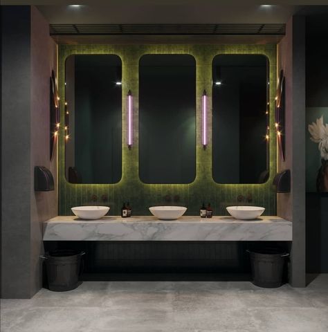 Deco Spa, Luxury Bathroom Master Baths, Restaurant Bathroom, Wc Design, Guest Bathroom Remodel, Public Toilet, Restroom Design, Public Bathrooms, Washroom Design