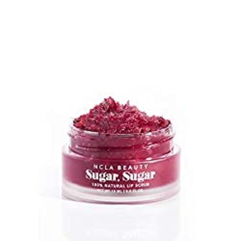 NCLA 100% Natural, Vegan Sugar, Sugar Lip Scrub (Black Cherry) Natural Lip Scrub, Exfoliating Lip Scrub, Natural Body Butter, Cherry Lips, Sweet Lips, Vegan Sugar, Sugar Lip Scrub, Lip Exfoliator, Sugar Sugar