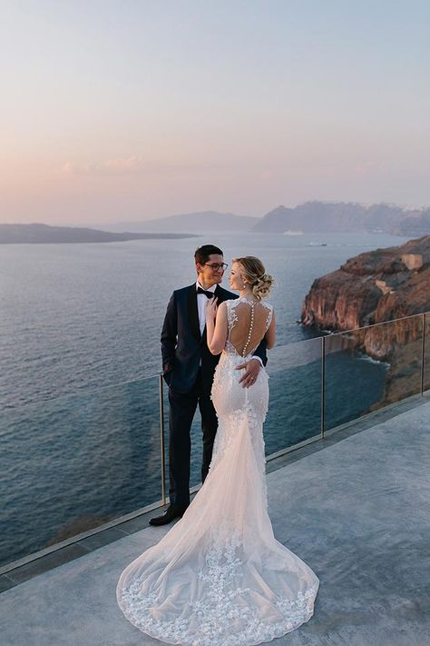 Wedding at Cavo Ventus Santorini | K&O by Vangelis Photography Weddings In Greece, Santorini Wedding Venue, Greek Islands Wedding, Greece Italy, Thailand Wedding, Santorini Wedding, Greece Wedding, Wedding Dresses Photos, Wedding Photos Poses