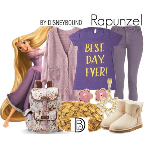 Rapunzel Disneybound, Rapunzel Outfit, Disney Princess Outfits, Disney Inspired Fashion, Character Inspired Outfits, Disney Bound Outfits, Disney Inspired Outfits, Fandom Fashion, Fandom Outfits