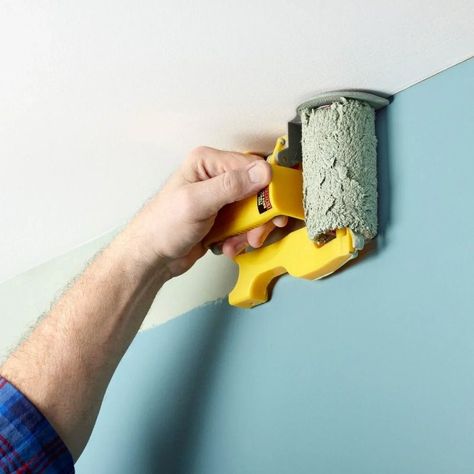 Easy to use and clean | art of painting | Make your painting jobs quicker, more professional-looking, and less frustrating! | By Nookly UK Paint Edgers, Paint Edger, Pintura Exterior, Professional Painters, Painting Trim, Roller Set, Paint Roller, Diy Home Repair, Painters Tape