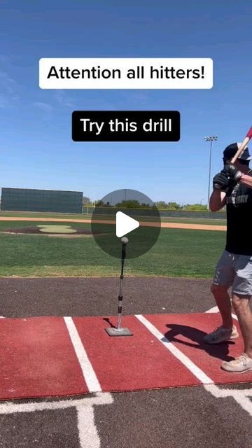 Hitting Baseball Center 🇺🇲🥎 on Instagram: "Try this drill to improve your swing! -------------------------------------------------- 👉 Follow @hittingbaseballcenter ⚾️ Leave a comment if this post is helpful for you 👌  . 👉 @hittingbaseballcenter . . . . . Cre: Tiktok - that_ballplayer_austin . . . . . #baseball#baseballlife#baseballmom#baseballseason#baseballgame#baseballcards#baseballcap#baseballislife#baseballplayer#baseballlove#mlb#mlbb#mlbbindonesia#baseballism#redsox#bhfyp#losangeles#baseballfan#baseballswag#baseballplayers#ilovebaseball #baseballboys#collegebaseball #highschoolbaseball #ball" Baseball Practice Drills, Baseball Stretches, Hitting Drills Softball, Softball Hitting Drills, Baseball Strength Training, Baseball Training Drills, Youth Baseball Drills, Baseball Coaching, Baseball Training Equipment