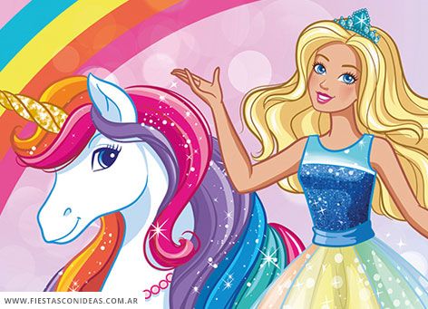 Free Barbie Birthday Invitation Barbie Birthday Invitation, Unicorn Barbie, Barbie Birthday Invitations, Barbie Invitations, Editable Birthday Cards, Unicorn Party Invites, Free Barbie, Disney Princess Cake, Barbie Printables