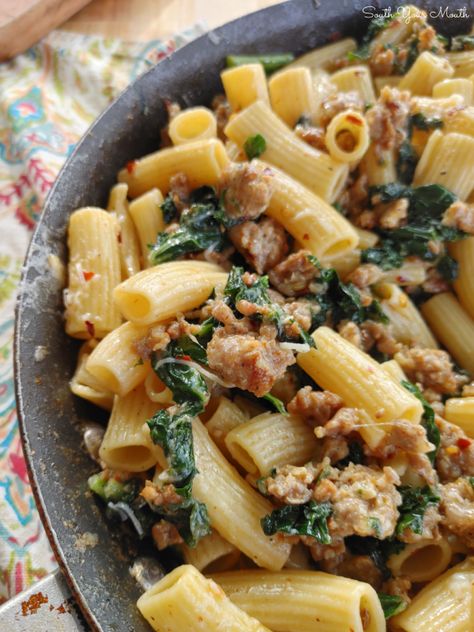 Italian Sausage And Kale One Pot Pasta, Kale Italian Sausage, Sausage Arugula Pasta, Kale Sausage Recipes, Chicken Sausage With Kale Recipes, Sausage Kale Recipes, Sausage Kale Pasta Recipes, Italian Sausage Kale Pasta, Kale Sausage Pasta