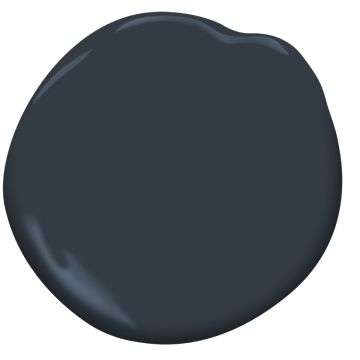 Polo Blue  |  Benjamin Moore colors. North Sea Benjamin Moore, Charcoal Linen Benjamin Moore, Benjamin Moore Moody Paint Colors, Polo Blue Benjamin Moore, Benjamin Moore Paint Colors Blue, Dark Houses, Navy Blue Paint Colors, Best Blue Paint Colors, Dark Wood Trim