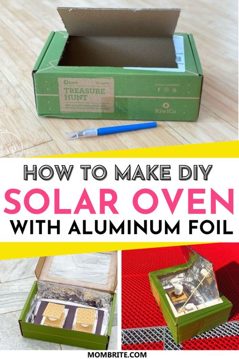 Solar Cooker Project, Solar Oven Diy How To Build, Diy Solar Cooker, How To Make A Solar Oven, Solar Oven Smores, Diy Solar Oven For Kids, Solar Smores Oven Kid Science, Solar Oven Science Project, Solar Oven For Kids