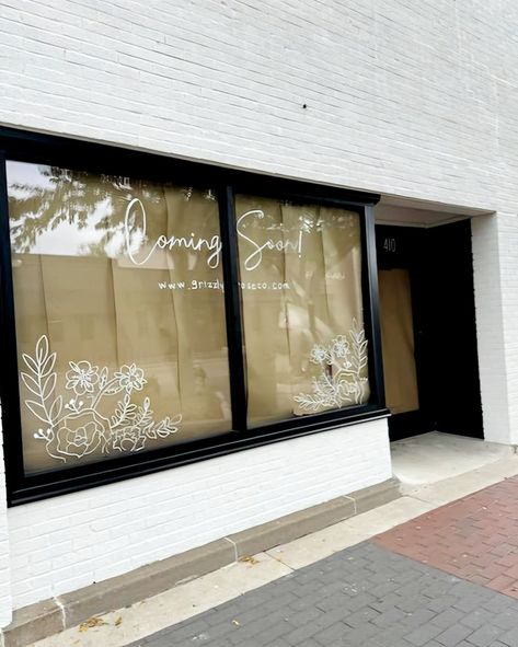 We are thrilled to announce Grizzly Rose Co will be opening soon at 410 Main St in downtown Cedar Falls! More details coming soon! ❤️ Coming Soon Shop Window, Coming Soon Window Display, Bakery Opening, Bakery Shop Design, Retail Windows, Bakery Shop, Opening Soon, Shop Window, Window Display