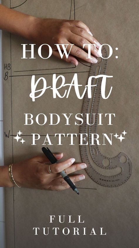 Diy Bodice, Knit Bodysuit Pattern, Bodysuit Diy, Pattern Making Tutorial, Unique Sewing Patterns, Pattern Drafting Tutorials, Bodysuit Pattern, Plus Size Sewing, Bodice Pattern