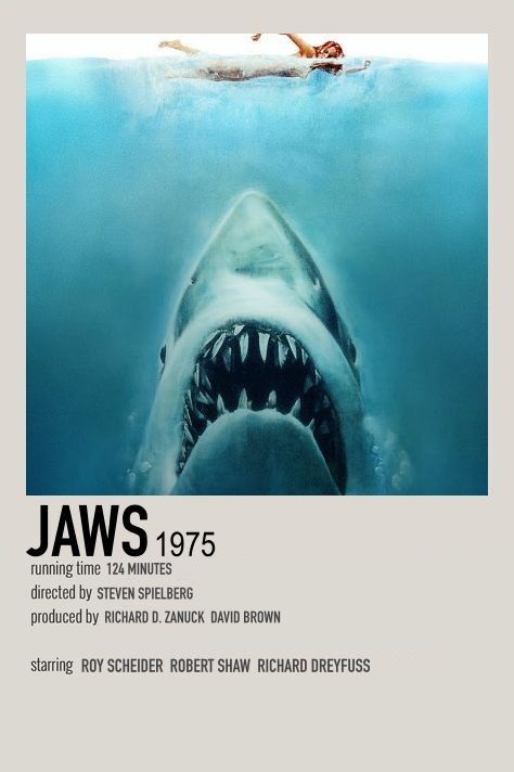 Girlboss Movies, Shark Film, Jaws Film, Shark Movies, Jaws Movie Poster, Jaws 1975, Absolute Cinema, Polaroid Movie Poster, Crush Movie